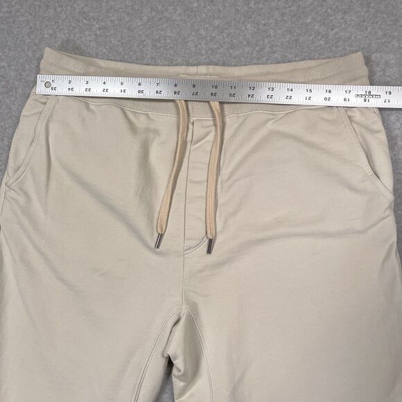 Buck Mason Sweatpants Mens XL Ivory Brushed Loopback French Terry Lounge Pants - Picture 3 of 12